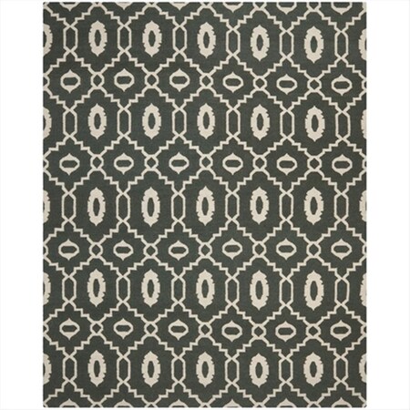 Safavieh 8 Ft. X 10 Ft. Large Rectangle Contemporary Dhurries- Chocolate And Ivory- Flatweave Rug DHU205C-8